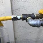 Yellow Stainless Flexible Hose Burner End